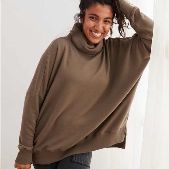 Aerie cowl neck sweatshirt Clearance